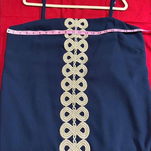 LILLY PULITZER SAHAR NAVY ROMPER DRESS - Picture 6 of 8